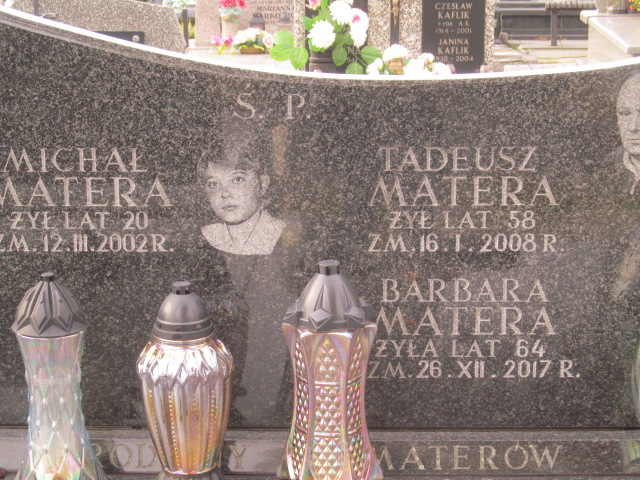 Barbara Matera 1953 Klembów - Grobonet - Wyszukiwarka osób pochowanych